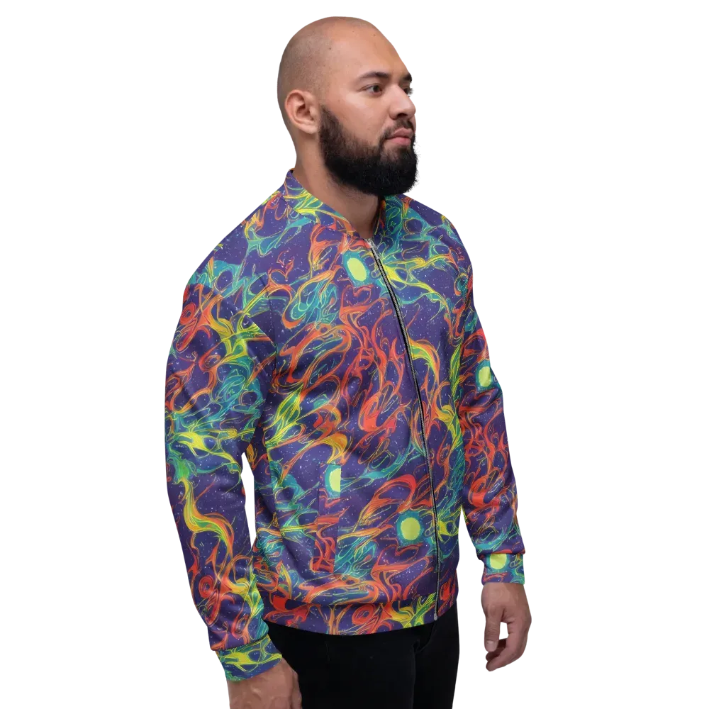 Prismatic Galaxy on Bomber Jacket — Right