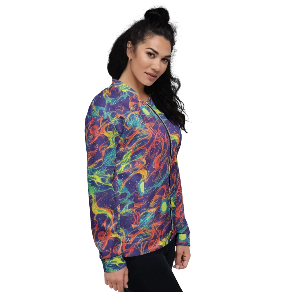 Prismatic Galaxy on Bomber Jacket — Right