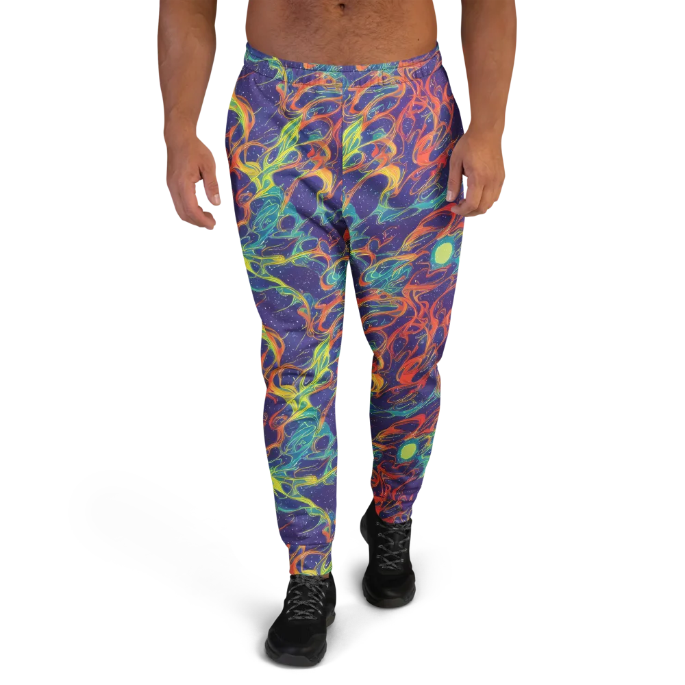 Prismatic Galaxy on Men's Joggers — Front