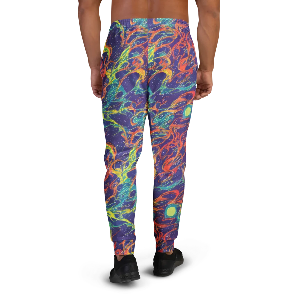 Prismatic Galaxy on Men's Joggers — Back