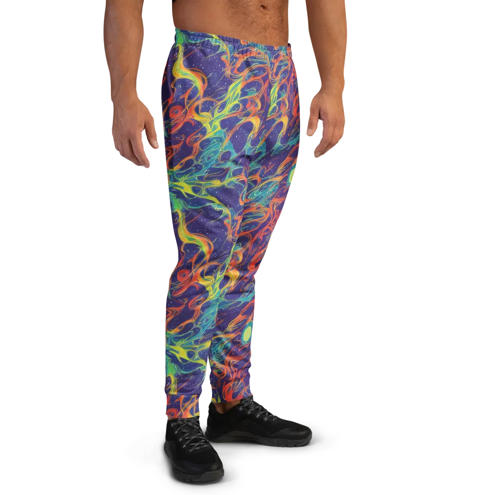 Prismatic Galaxy on Men's Joggers — Right