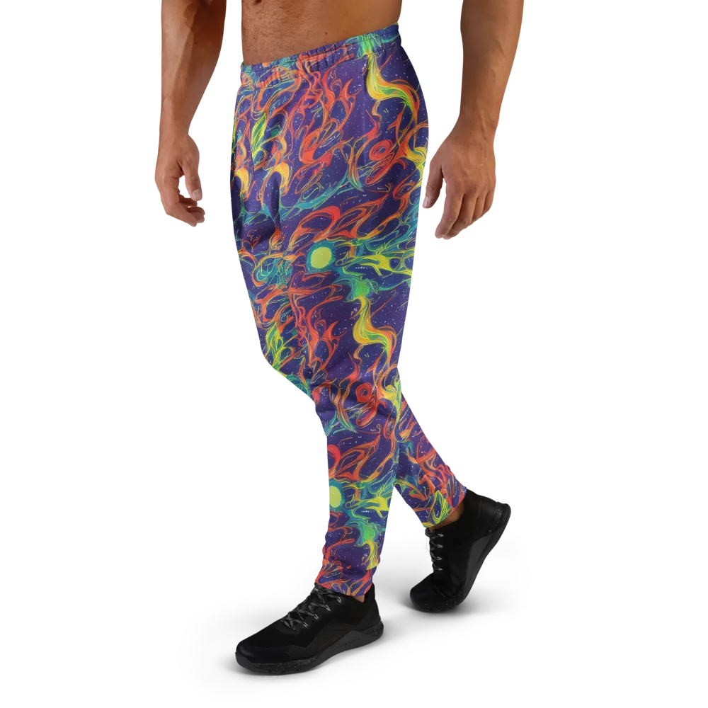 Prismatic Galaxy on Men's Joggers — Left