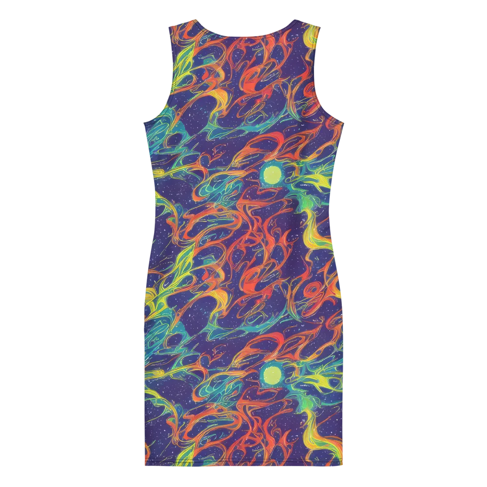 Prismatic Galaxy on Bodycon Dress — Back
