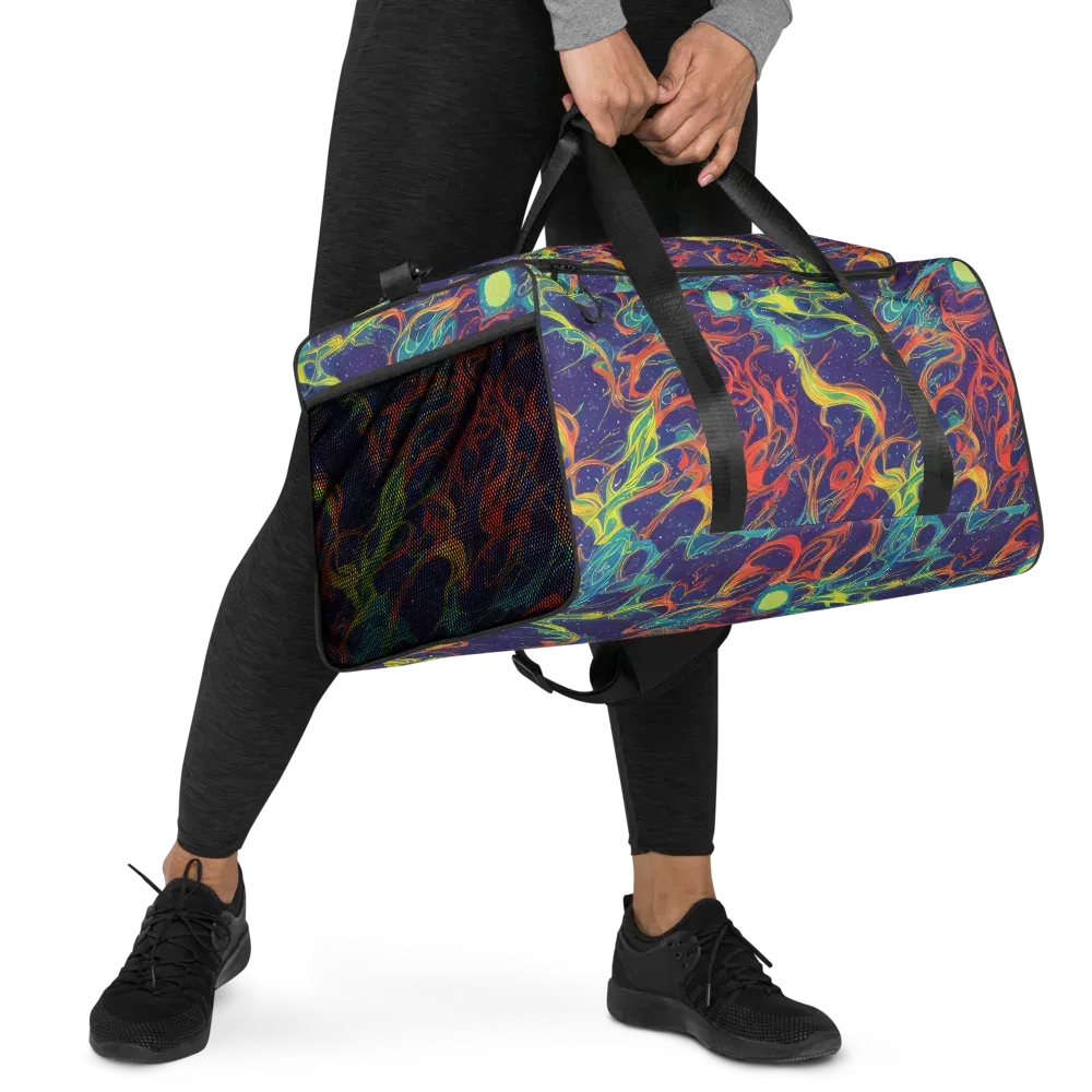 Prismatic Galaxy on Duffle Bag — Right Front