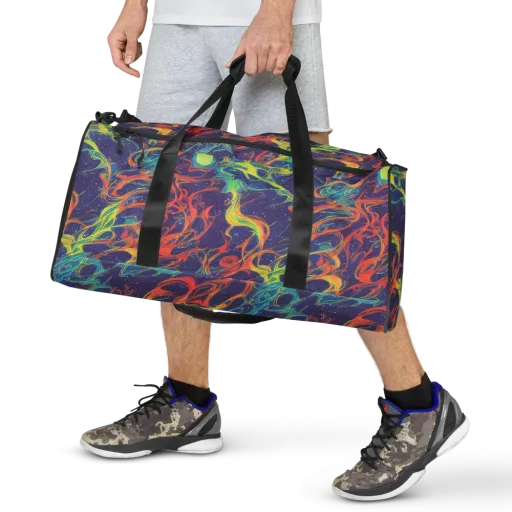 Prismatic Galaxy on a Duffle Bag