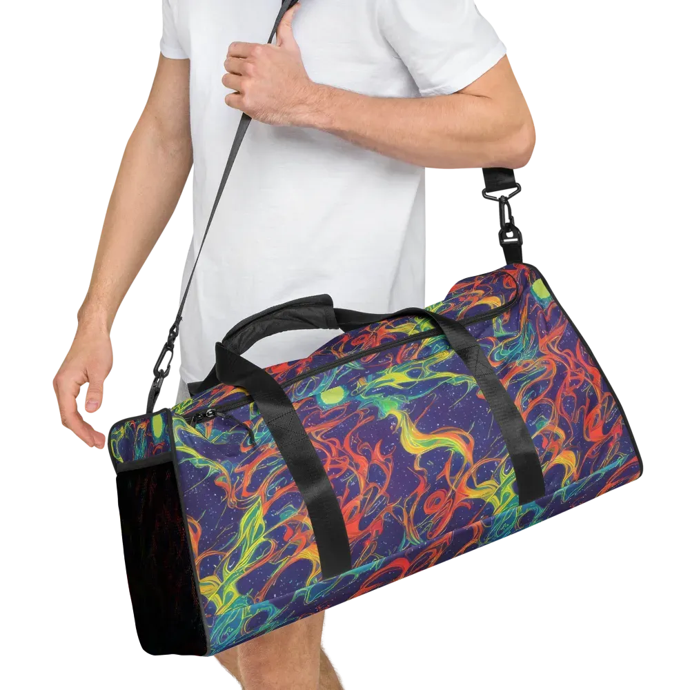 Prismatic Galaxy on Duffle Bag — Right Front