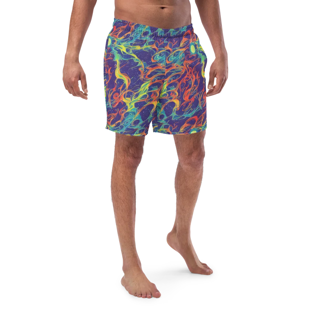 Prismatic Galaxy on Swim Trunks — Front