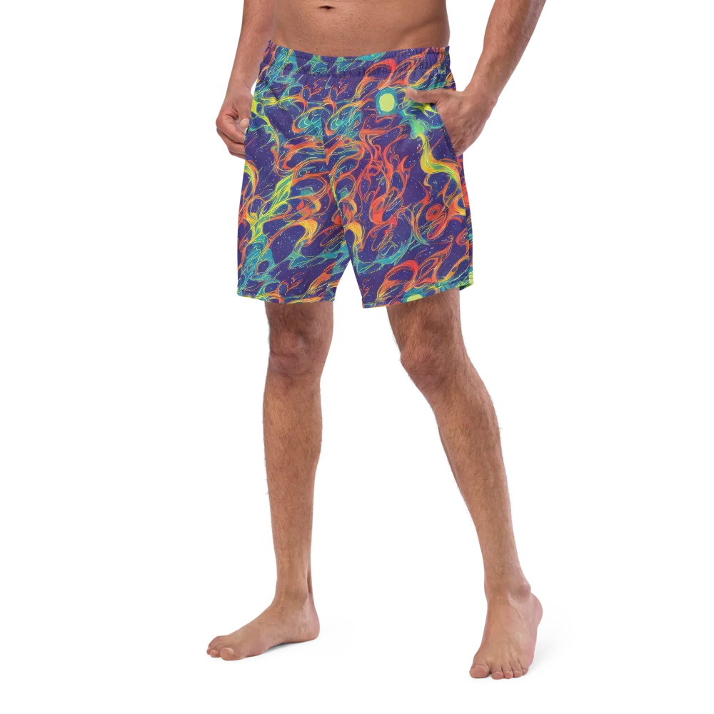 Prismatic Galaxy on Swim Trunks — Left Front
