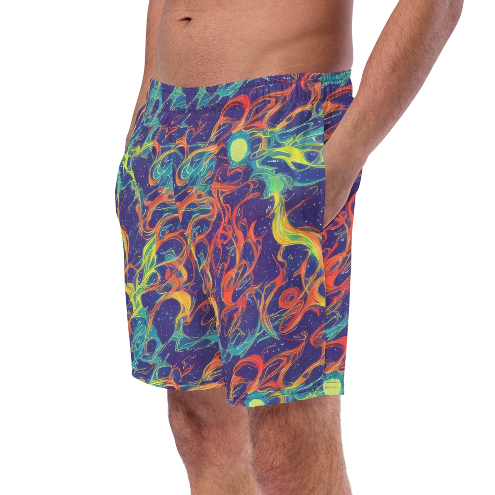 Prismatic Galaxy on Swim Trunks — Left Front