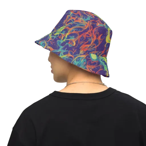 Prismatic Galaxy on a Reversible Bucket Hat