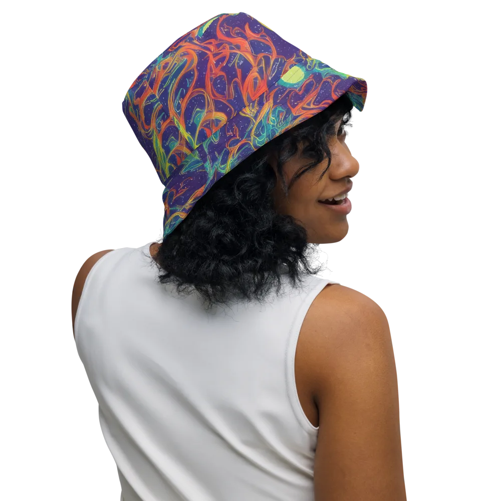 Prismatic Galaxy on Reversible Bucket Hat — Right Outside