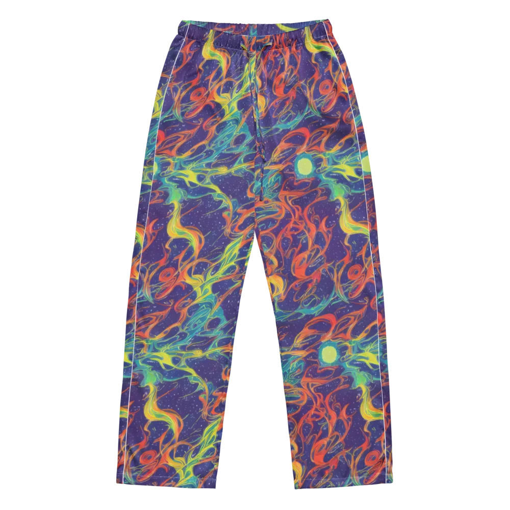 Prismatic Galaxy on Women's Pajama Pants — Front