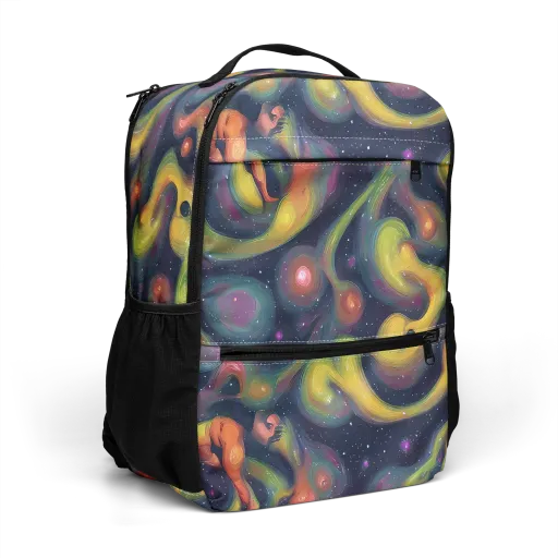 Aurora Ribbons on a Utility Backpack
