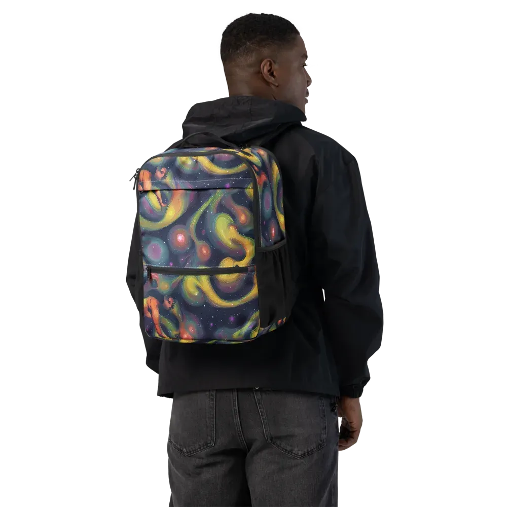Aurora Ribbons on Utility Backpack — Back