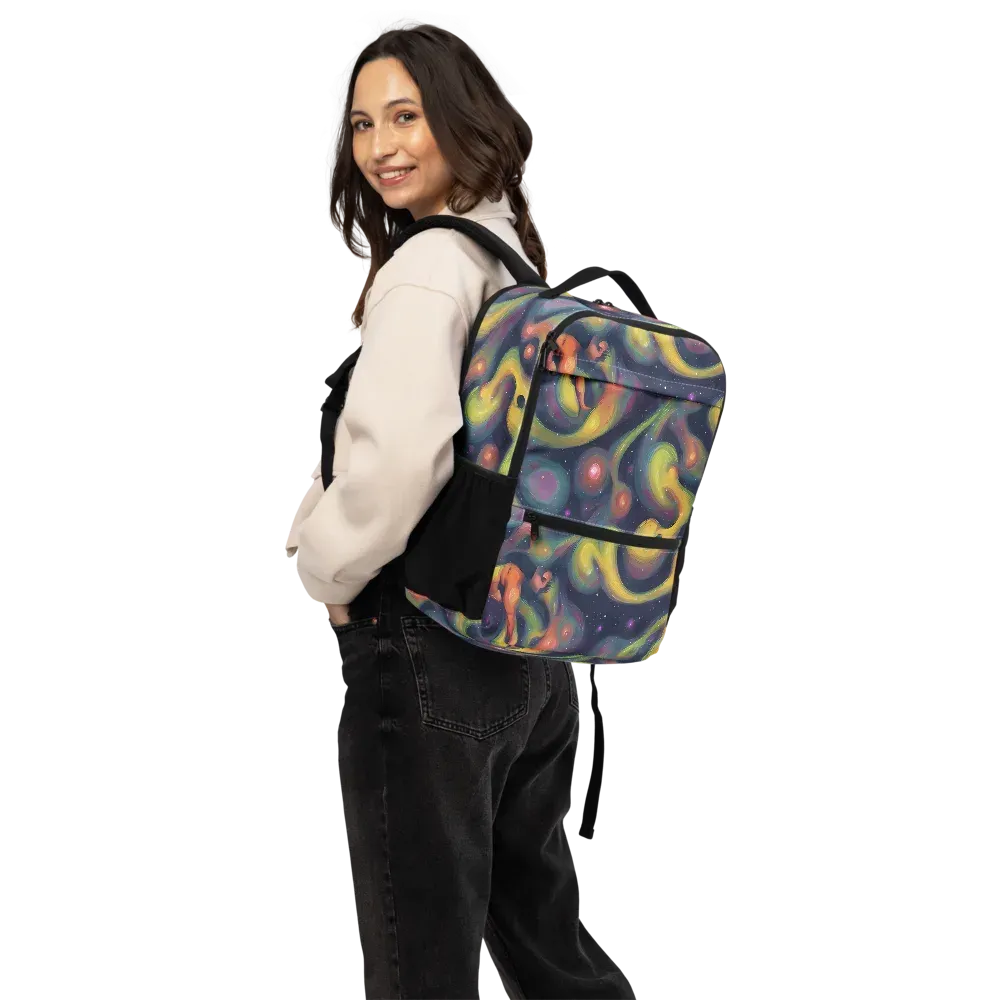 Aurora Ribbons on Utility Backpack — Back