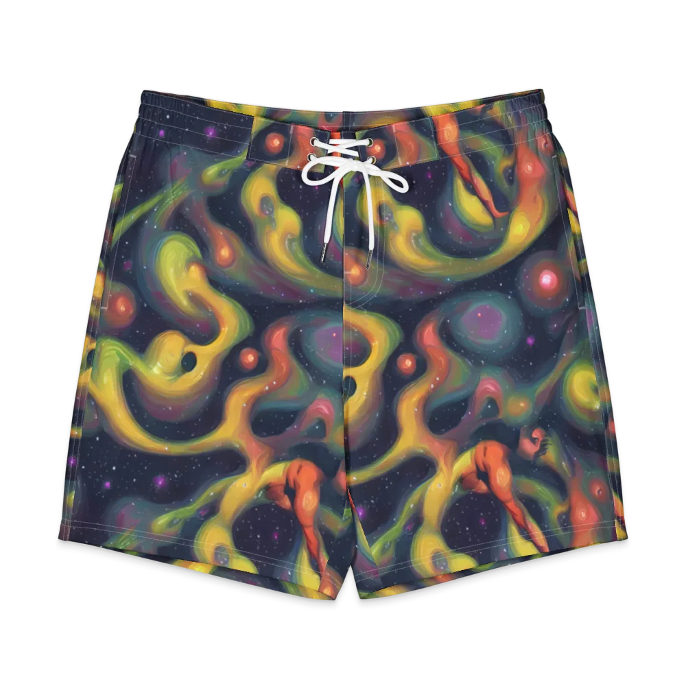 Aurora Ribbons on Men's Board Shorts — Front