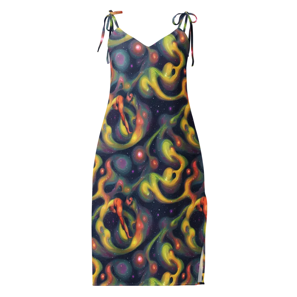 Aurora Ribbons on Slip Dress — Front