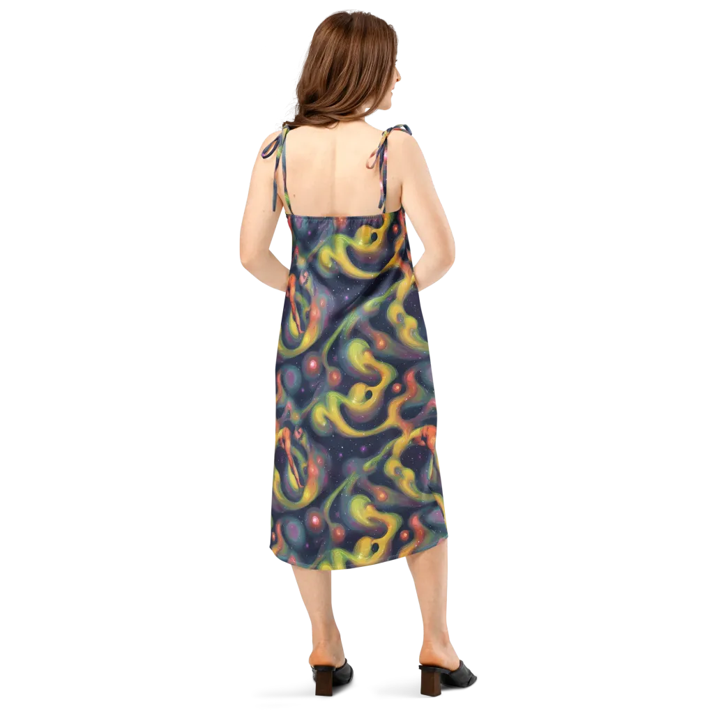 Aurora Ribbons on Slip Dress — Back