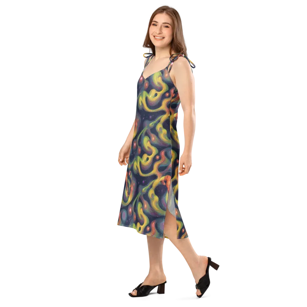 Aurora Ribbons on Slip Dress — Left Front