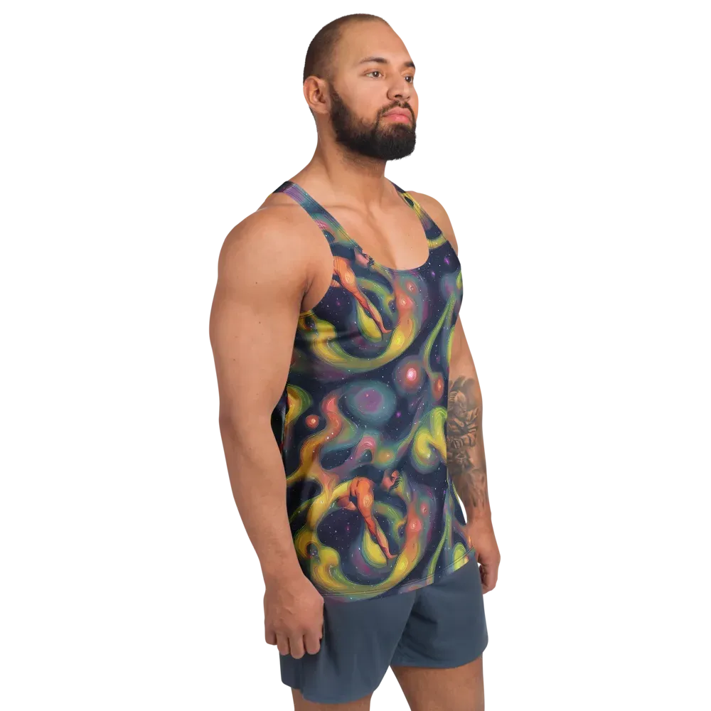 Aurora Ribbons on Men's Tank Top — Right Front