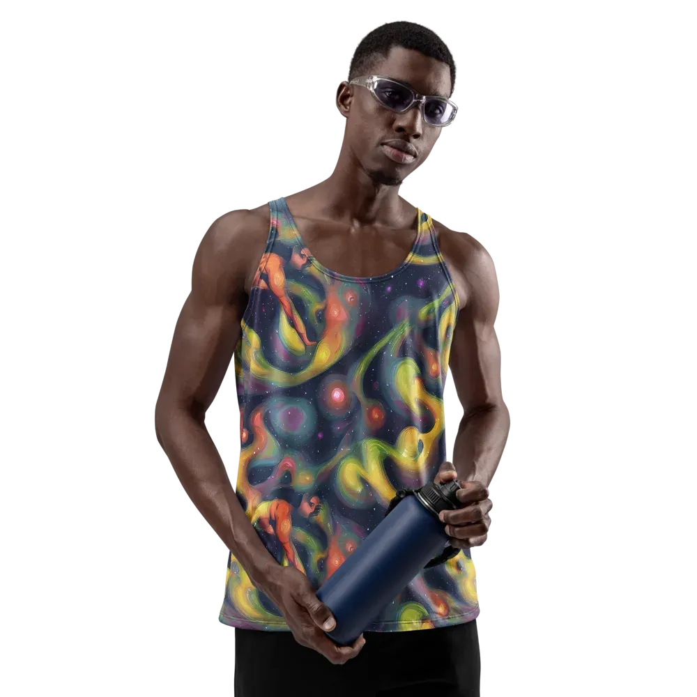 Aurora Ribbons on Men's Tank Top — Front