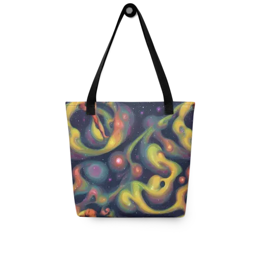 Aurora Ribbons on a Tote Bag