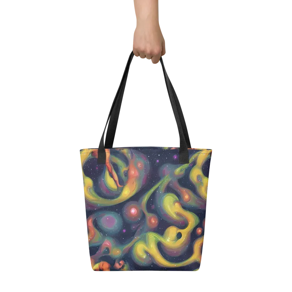 Aurora Ribbons on Tote Bag — Front