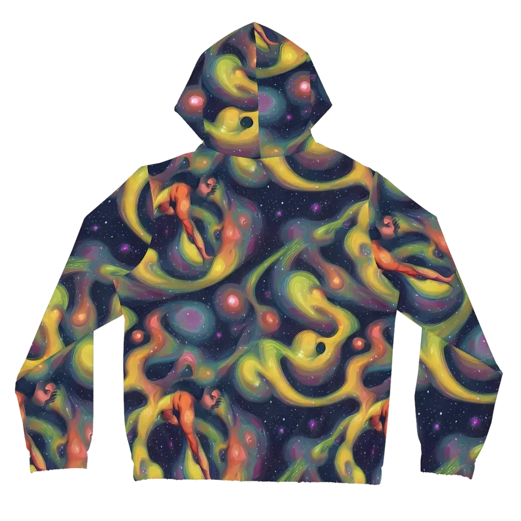 Aurora Ribbons on Women's Full-Zip Hoodie — Back