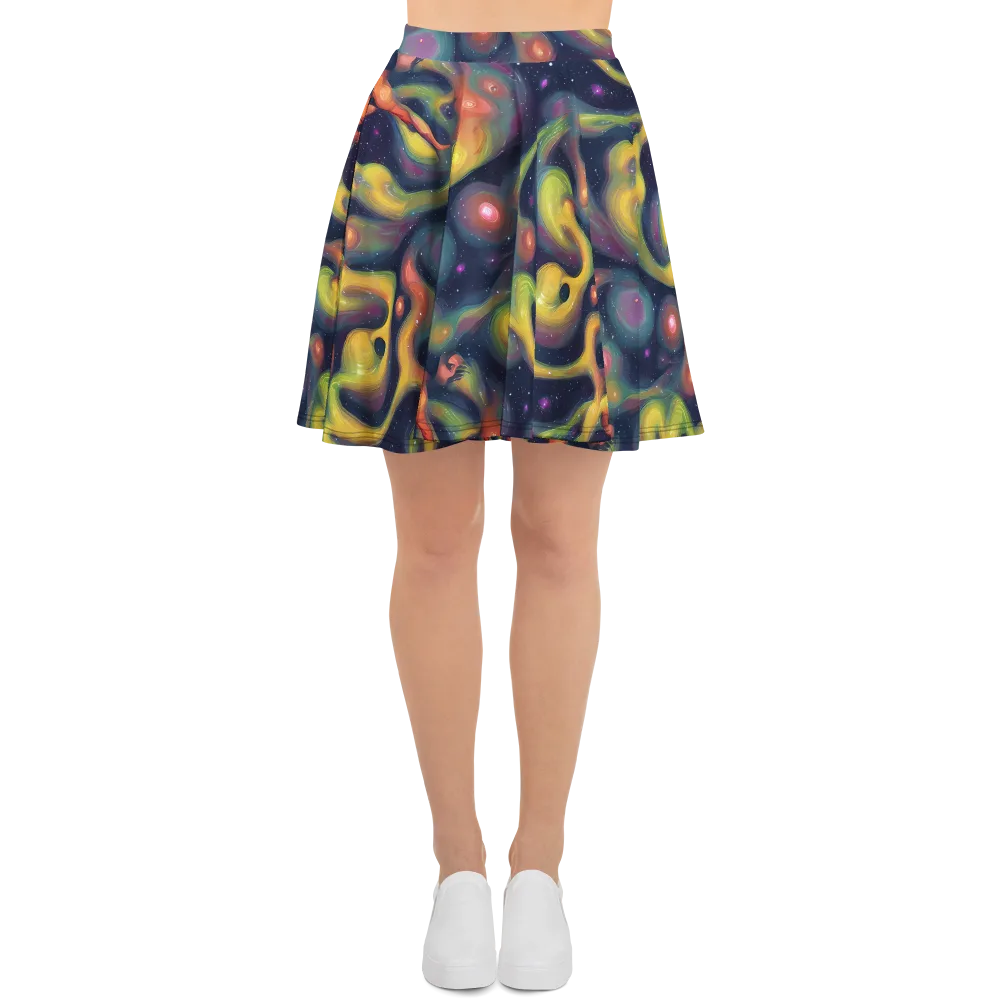 Aurora Ribbons on Skater Skirt — Front