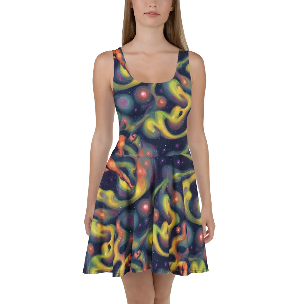 Aurora Ribbons on Skater Dress — Front