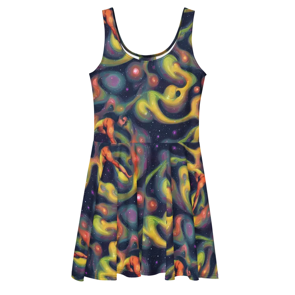 Aurora Ribbons on Skater Dress — Front
