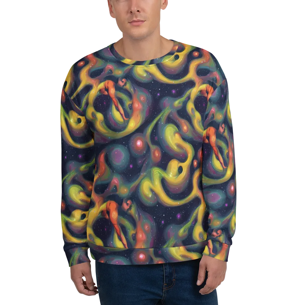 Aurora Ribbons on Sweatshirt — Front