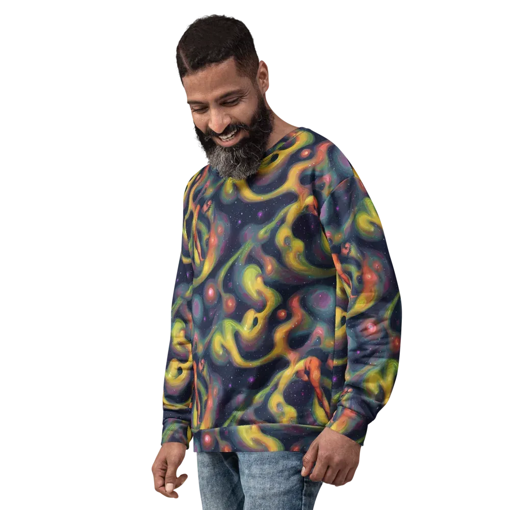 Aurora Ribbons on Sweatshirt — Left Front