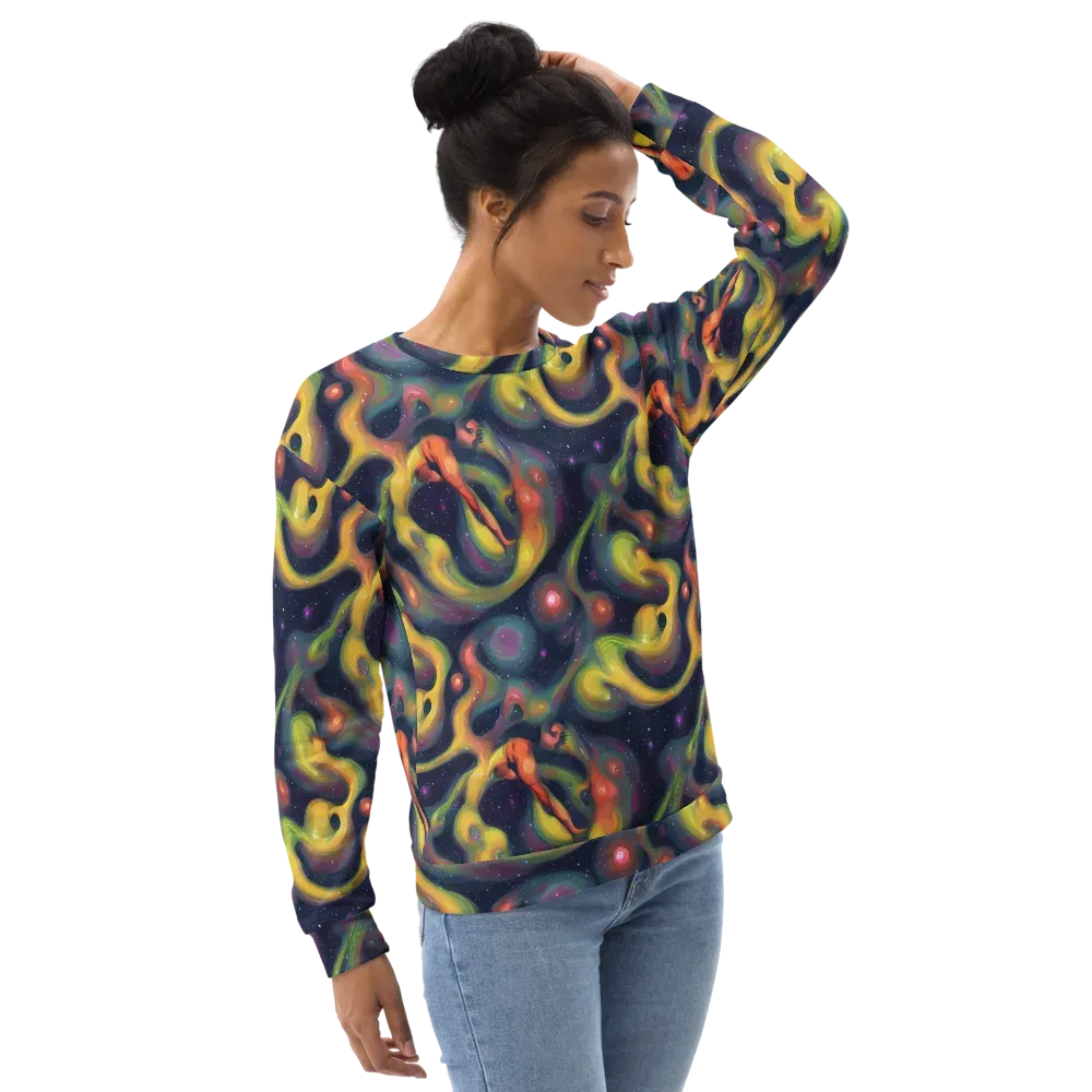 Aurora Ribbons on Sweatshirt — Right Front