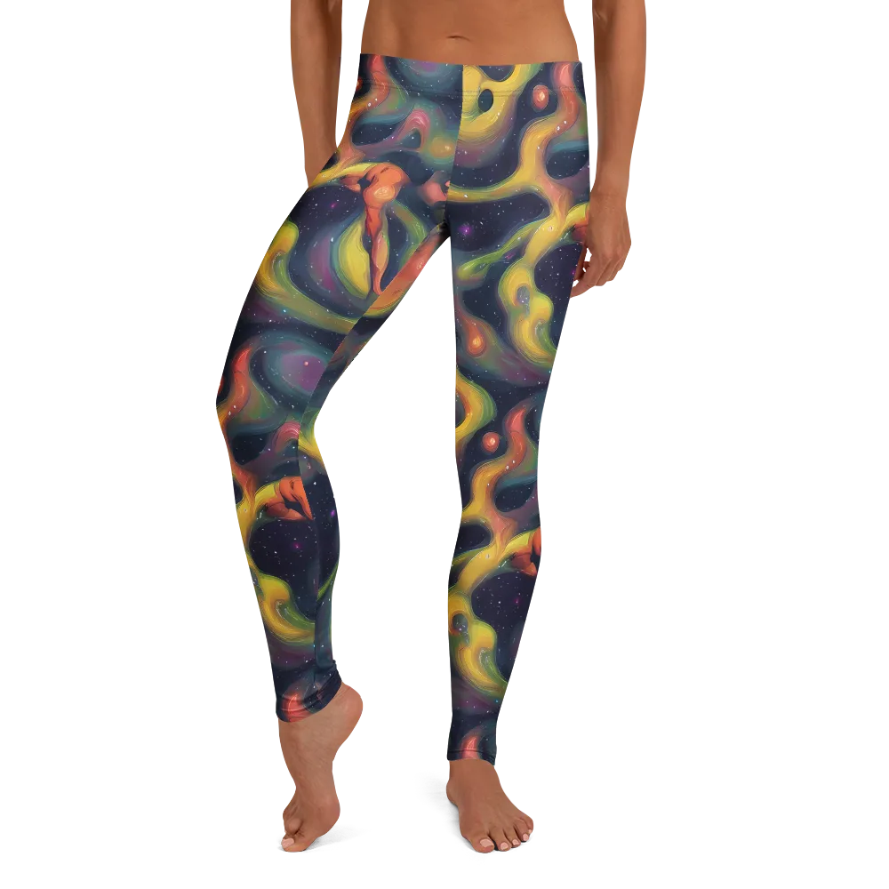 Aurora Ribbons on Leggings — Front