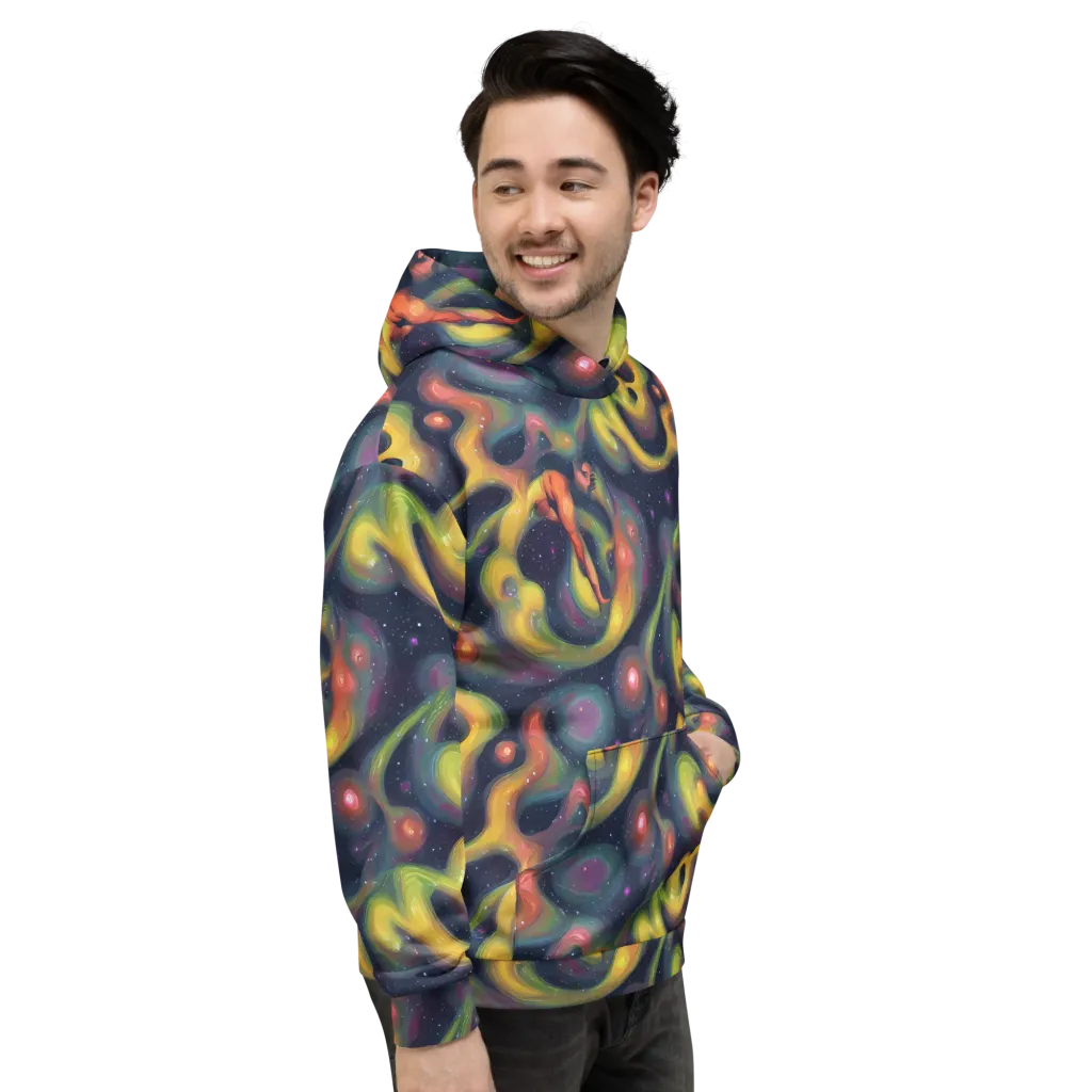 Aurora Ribbons on Hoodie — Right