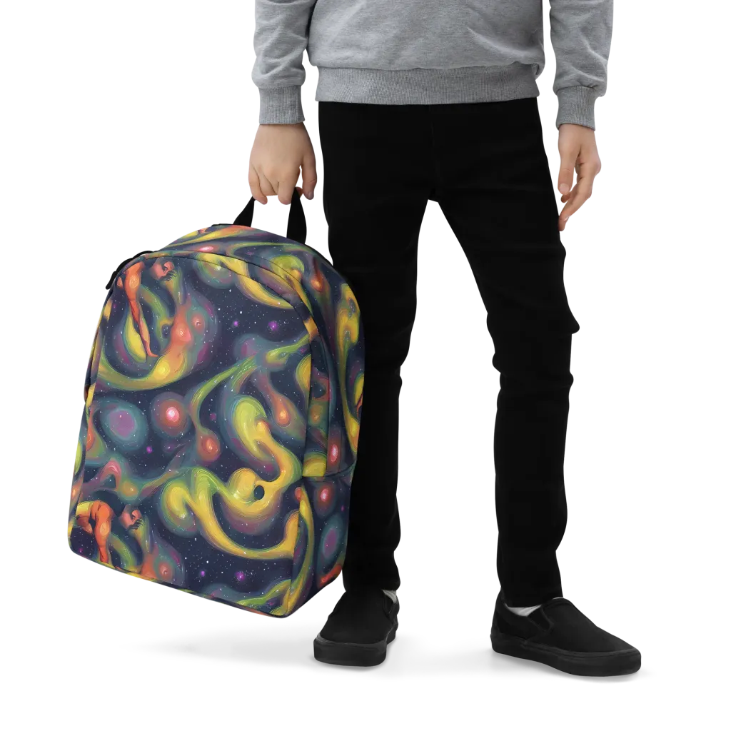 Aurora Ribbons on Minimalist Backpack — Zoomed-in