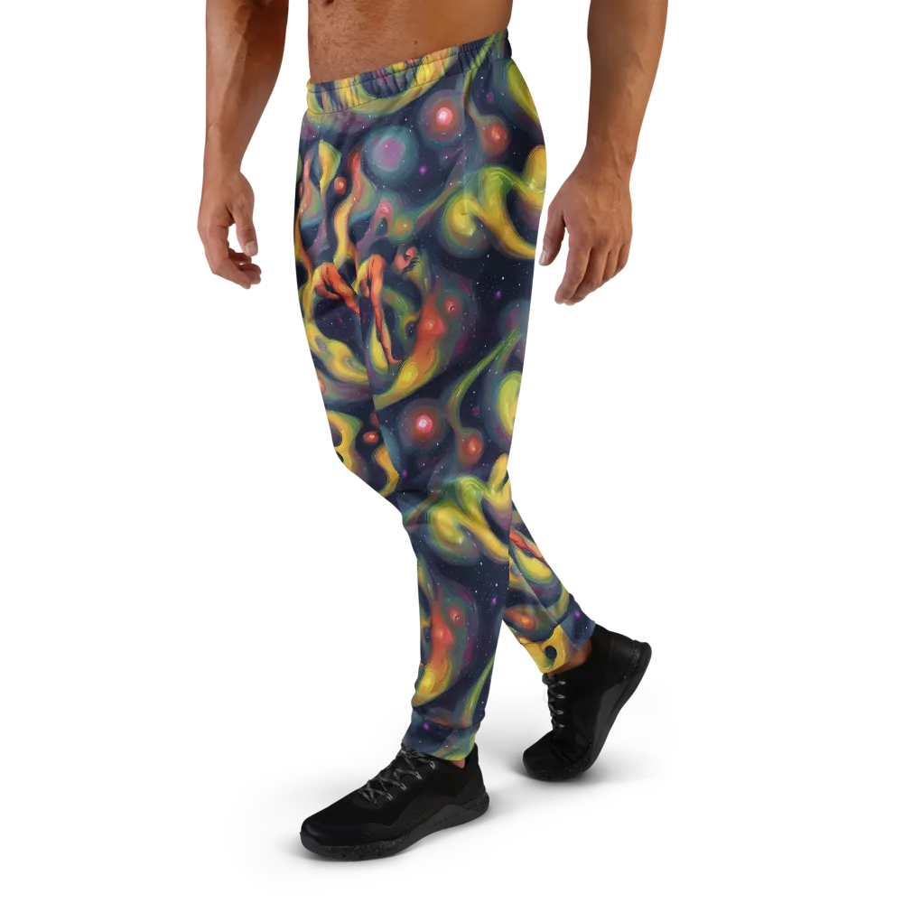 Aurora Ribbons on Men's Joggers — Left
