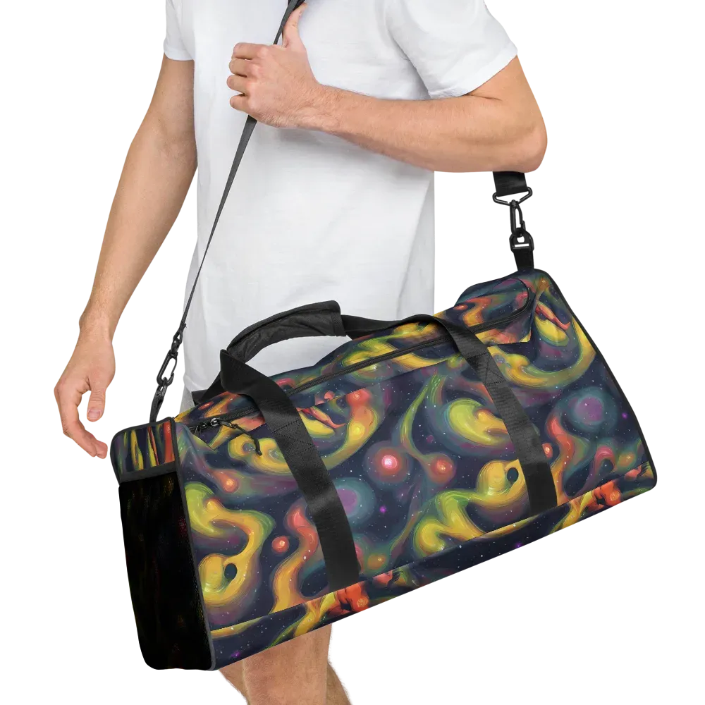 Aurora Ribbons on Duffle Bag — Right Front