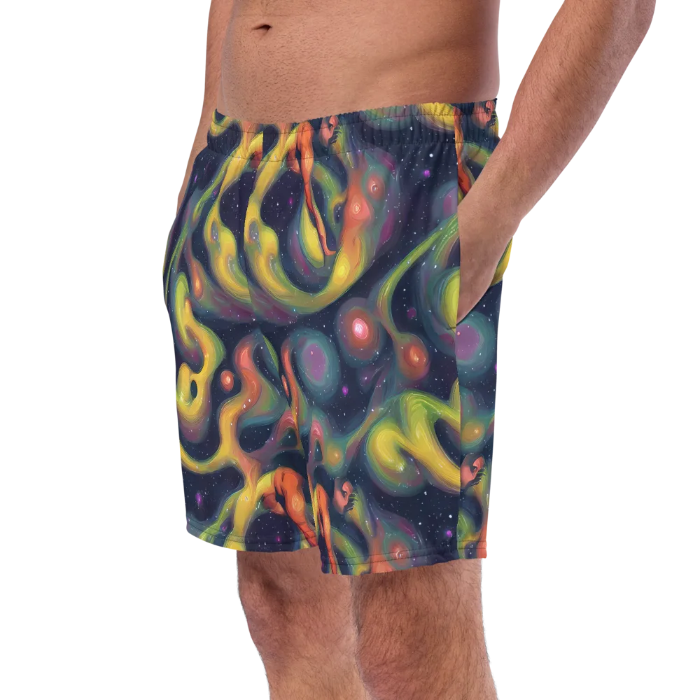 Aurora Ribbons on Swim Trunks — Left Front