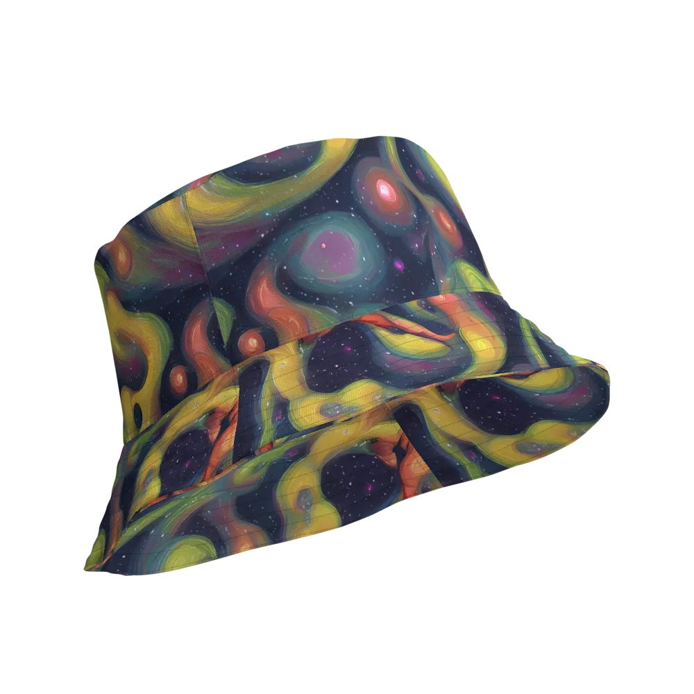 Aurora Ribbons on Reversible Bucket Hat — Product details Outside