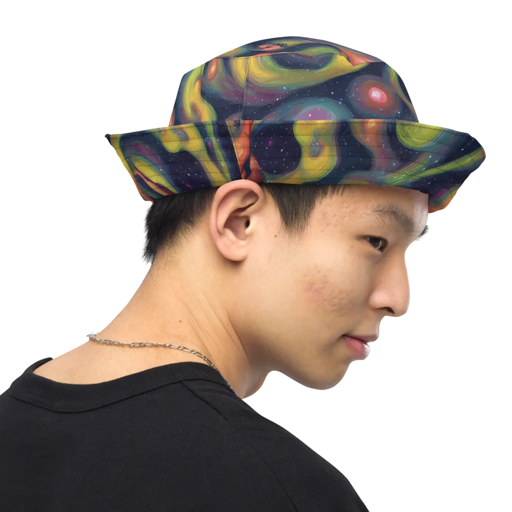 Aurora Ribbons on Reversible Bucket Hat — Right Outside