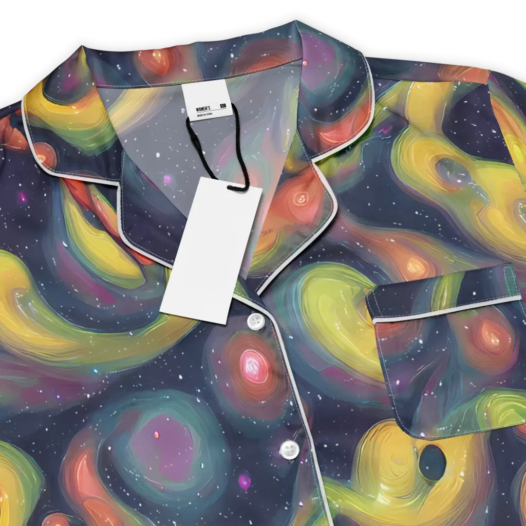 Aurora Ribbons on Women's Short Sleeve Pajama Top — Product details