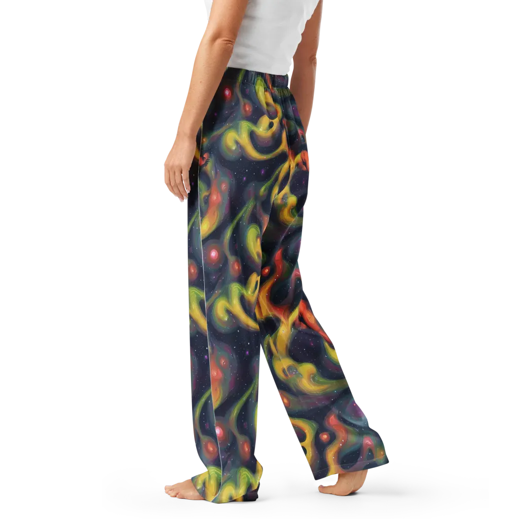 Aurora Ribbons on Women's Pajama Pants — Left