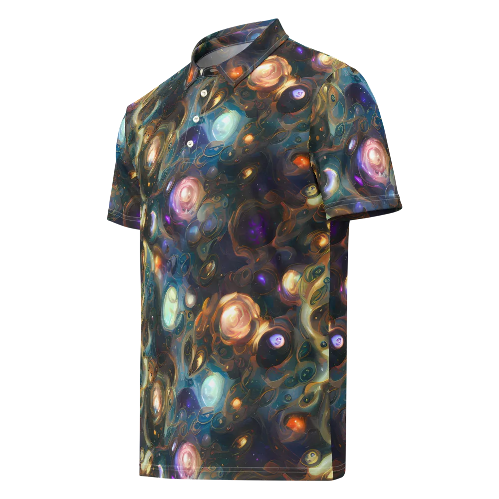 Orbital Alchemy on Men's Slim Fit Polo Shirt — Left Front
