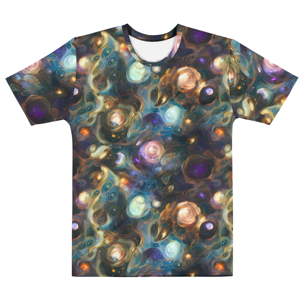 Orbital Alchemy on Men's Cotton Crew Neck T-Shirt — Front
