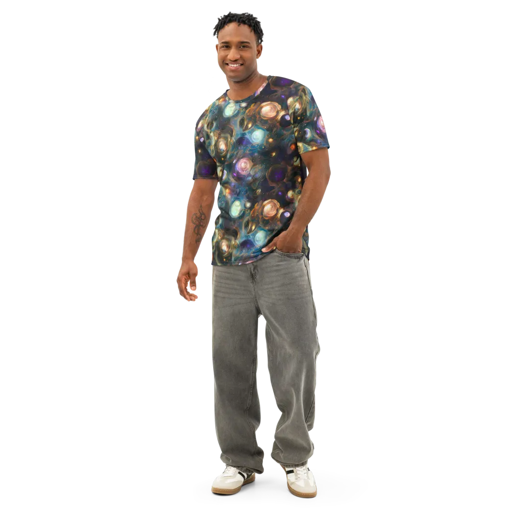 Orbital Alchemy on Men's Cotton Crew Neck T-Shirt — Front