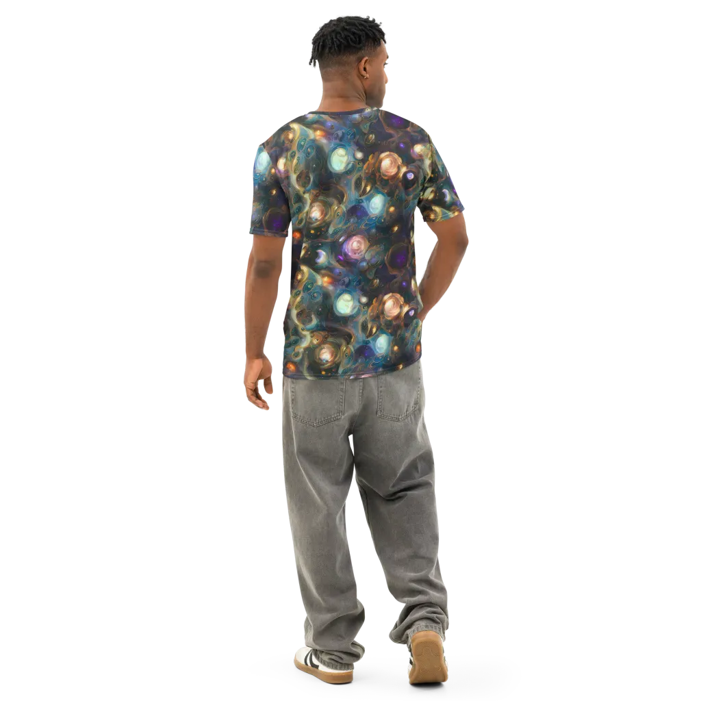 Orbital Alchemy on Men's Cotton Crew Neck T-Shirt — Back