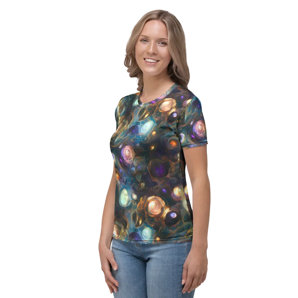 Orbital Alchemy on Women's Crew Neck T-Shirt — Left