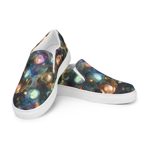 Orbital Alchemy on a Men's Slip-On Canvas Shoes